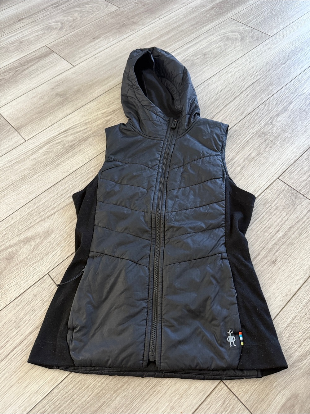 Smartwool Women's Smartloft Hooded Vest Black with hood XS
